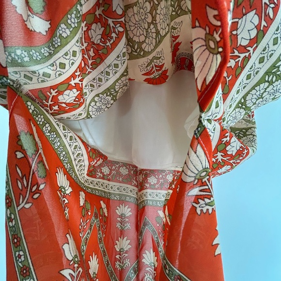 Floral Maxi Peasant Skirt with Print Size: Medium - Picture 5 of 13